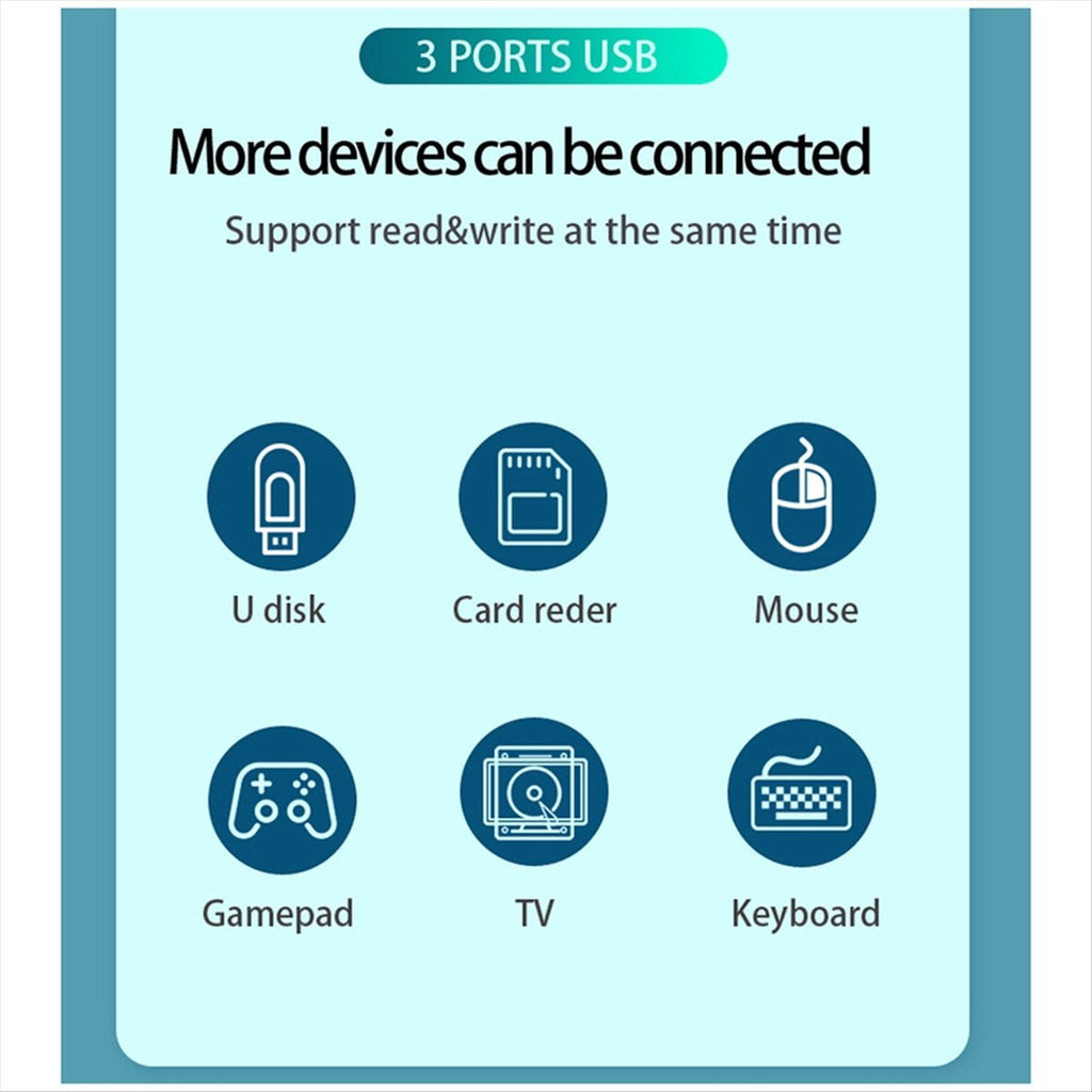 Docking Station Type C to Hdtv Docking Station Mobile Phone Holder Suitable for Mobile Phone and Laptop USB Expansion