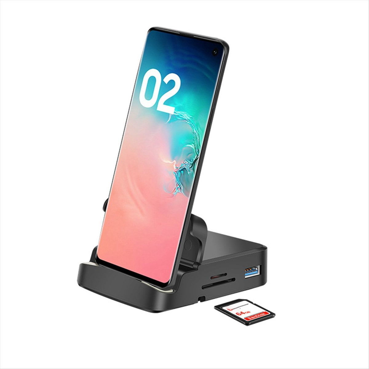 Docking Station Type C to Hdtv Docking Station Mobile Phone Holder Suitable for Mobile Phone and Laptop USB Expansion