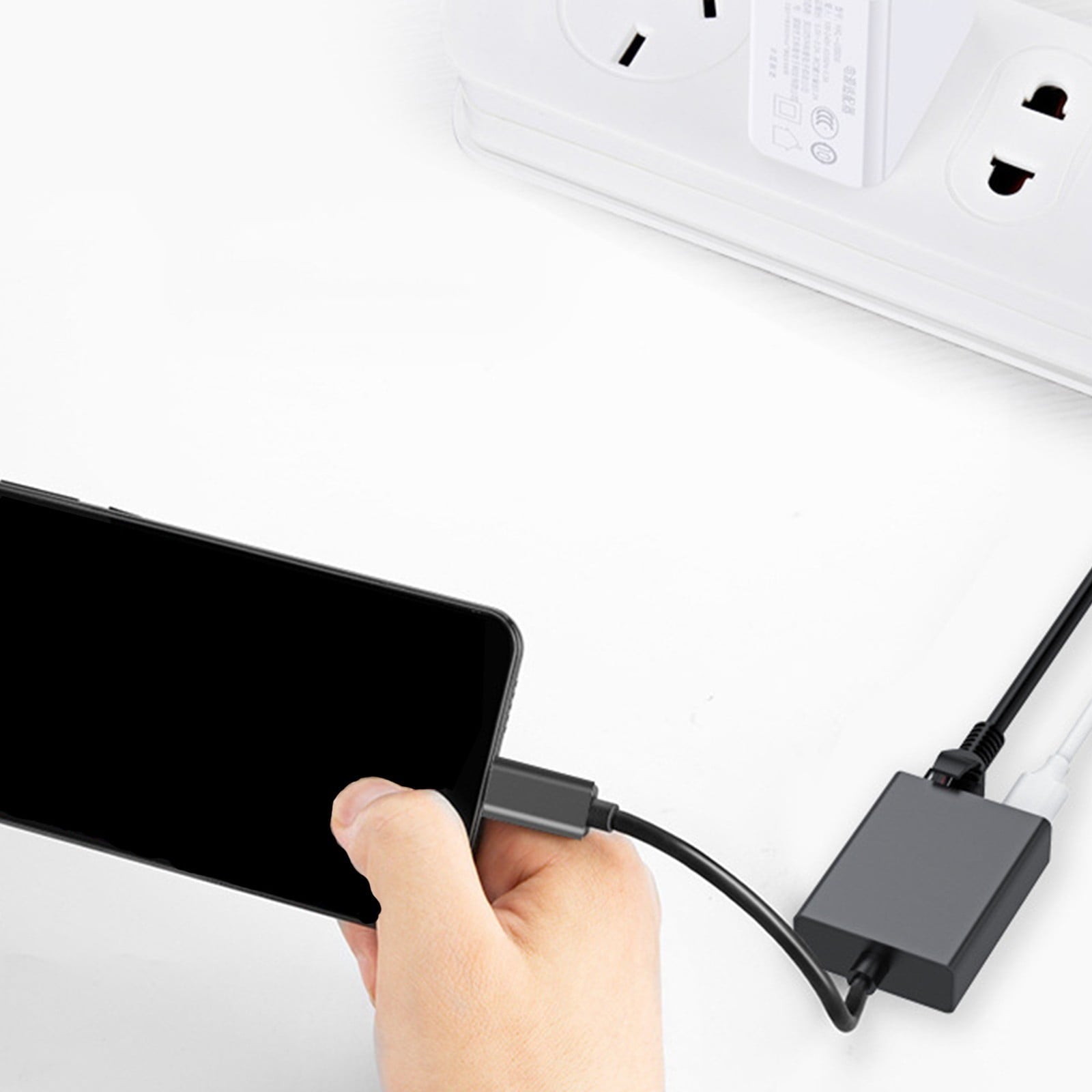 Aluminum Alloy Type C Ethenet Docking Station 100W Fast Charging Double Port Data Sync For Tablets PC Multiple Devices