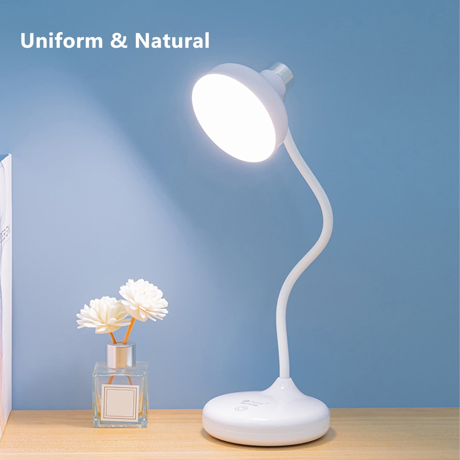 Dorm room essentials, Soft Light Eye Protection Brightness Can Be Adjustment Multiple Lighting Angles Large Capacity Built-in Battery Learning Desk Lamp