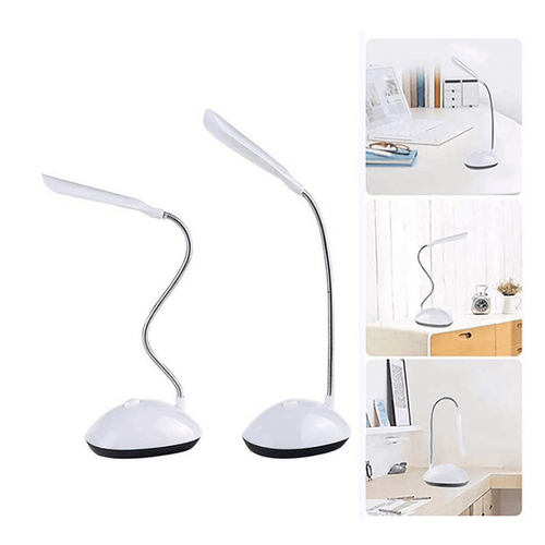 3X Light LED Desk Lamp 360 Degree Rotating Eye Protection Kids Student Reading Light LED Desk Lamp for Home ,White
