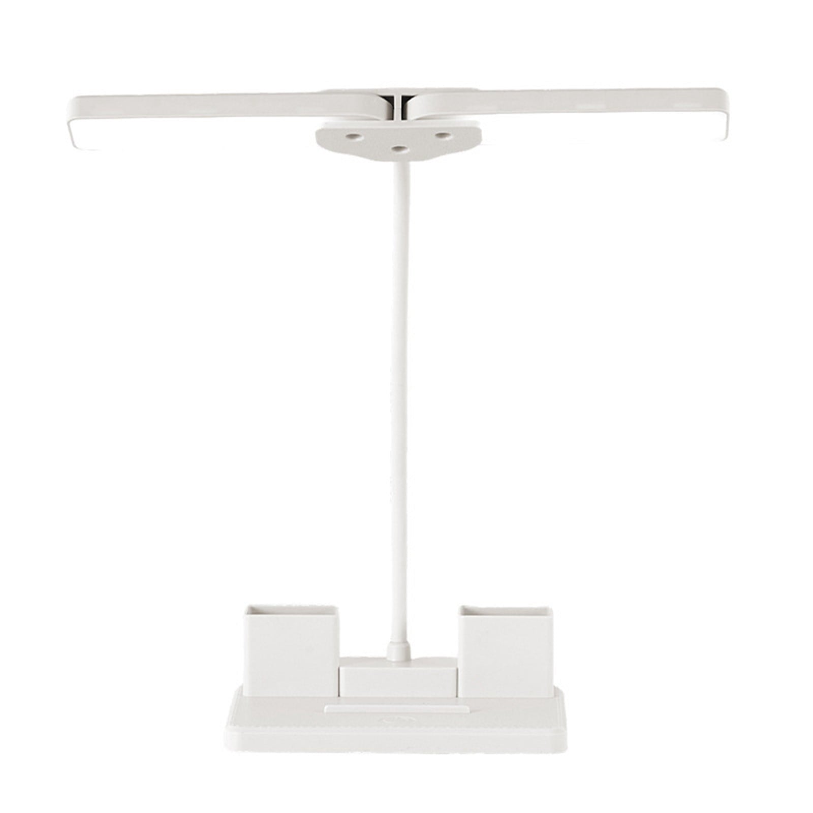 Double Head LED Desk Lamp, Anti Blue Light Reading Fixture, Portable Bedroom Nightstand Illuminator, Eye Protection College Dormitory Light, Study Table Accessory