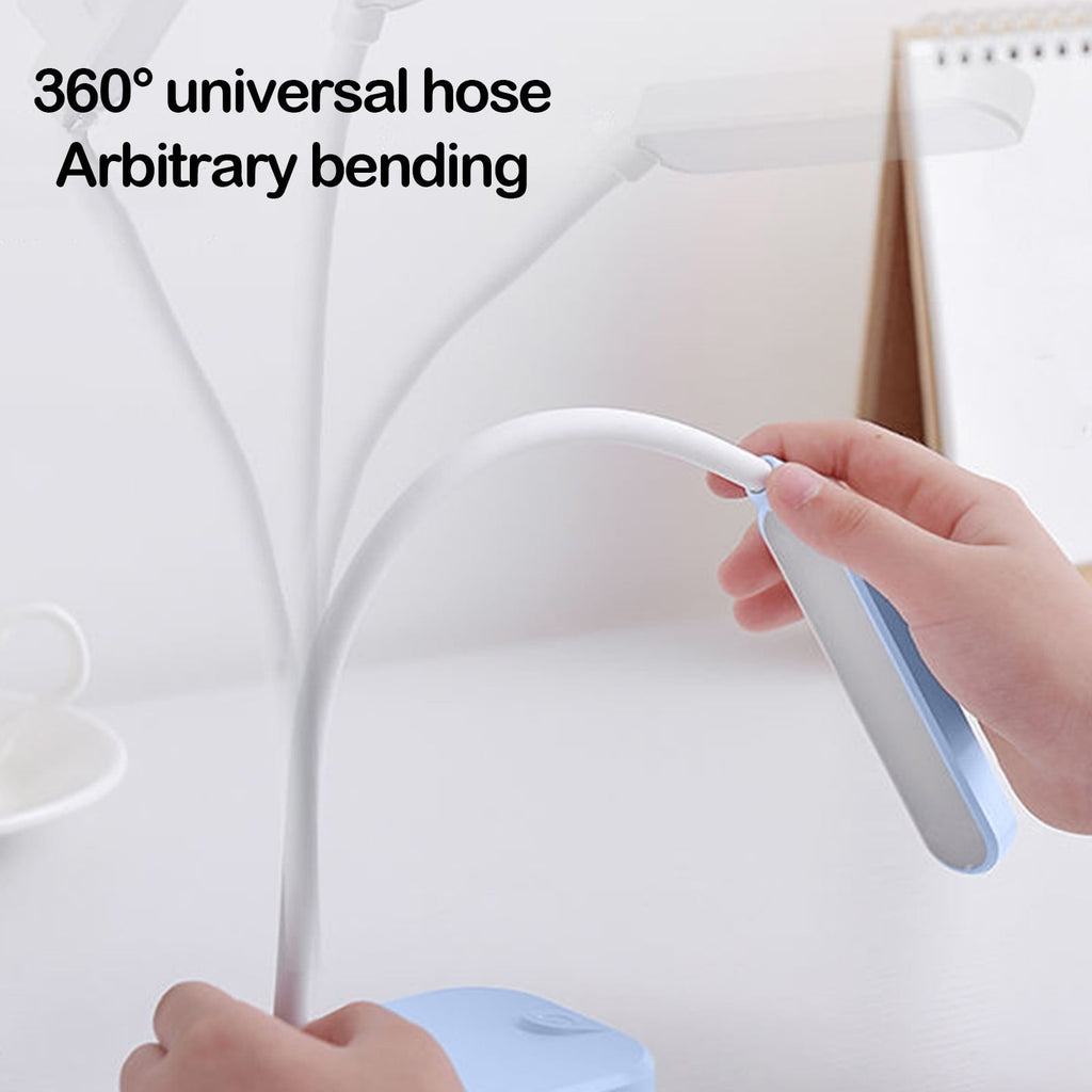 Dorm room essentials, Cell Phone Bracket Folding Desk Lamp Students Study Eye- Desk Lamp USB Rechargeable LED Small Desk Lamp Night Light Battery Operated