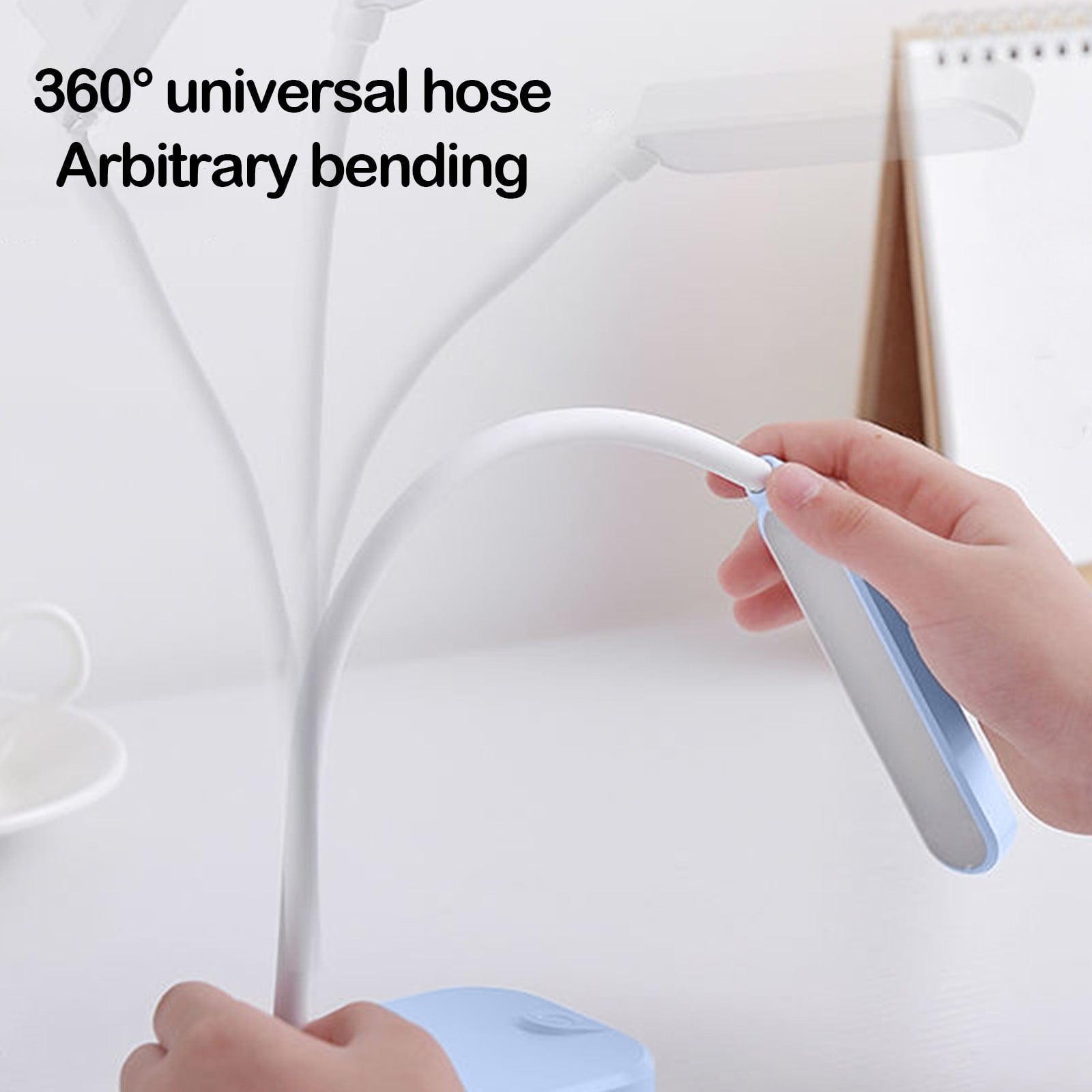 Dorm room essentials, Cell Phone Bracket Folding Desk Lamp Students Study Eye- Desk Lamp USB Rechargeable LED Small Desk Lamp Night Light Battery Operated