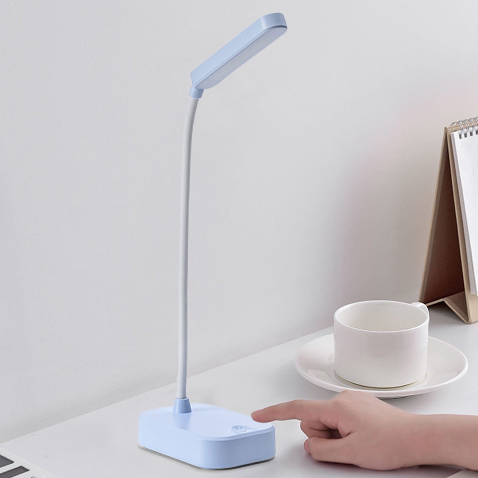 Dorm room essentials, Cell Phone Bracket Folding Desk Lamp Students Study Eye- Desk Lamp USB Rechargeable LED Small Desk Lamp Night Light Battery Operated