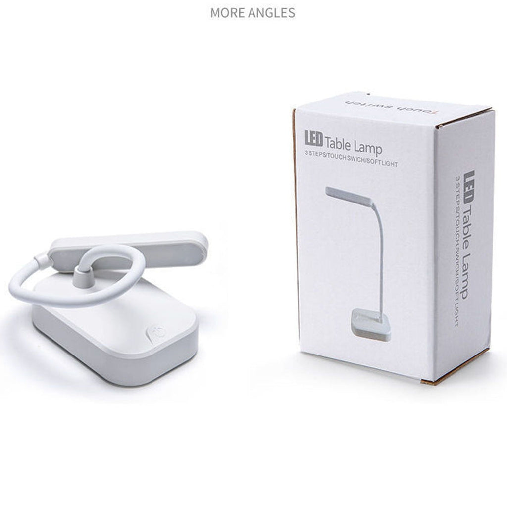 Dorm room essentials, Cell Phone Bracket Folding Desk Lamp Students Study Eye- Desk Lamp USB Rechargeable LED Small Desk Lamp Night Light Battery Operated