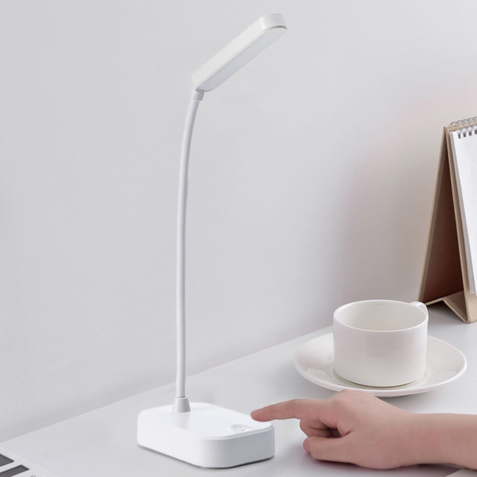 Dorm room essentials, Cell Phone Bracket Folding Desk Lamp Students Study Eye- Desk Lamp USB Rechargeable LED Small Desk Lamp Night Light Battery Operated