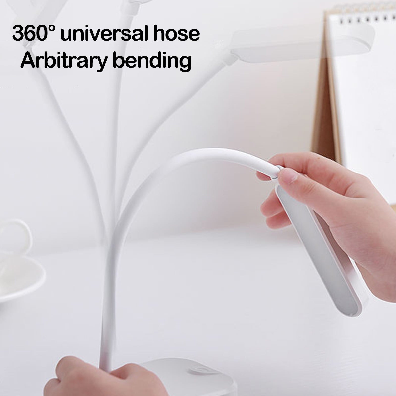 Dorm room essentials, Cell Phone Bracket Folding Desk Lamp Students Study Eye- Desk Lamp USB Rechargeable LED Small Desk Lamp Night Light Battery Operated