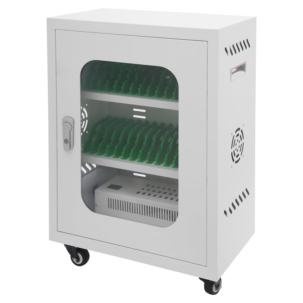 30-Device Charging Station, Mobile Charging Cart, Mobile Charging Cabinet