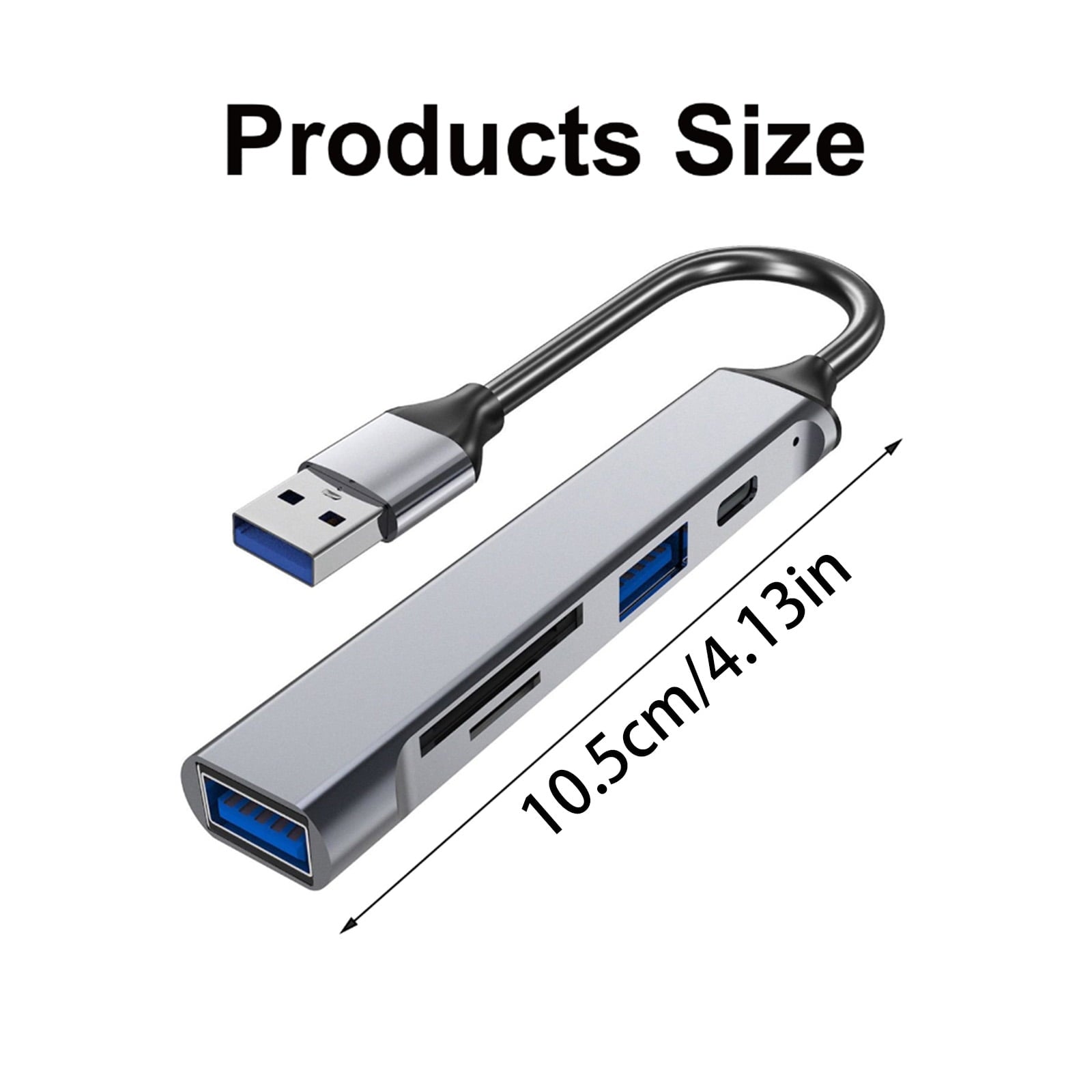 5 in 1 Multiport USB Type C Hubs Docking Station with USB3.0 2.0 Card Reader for Laptops