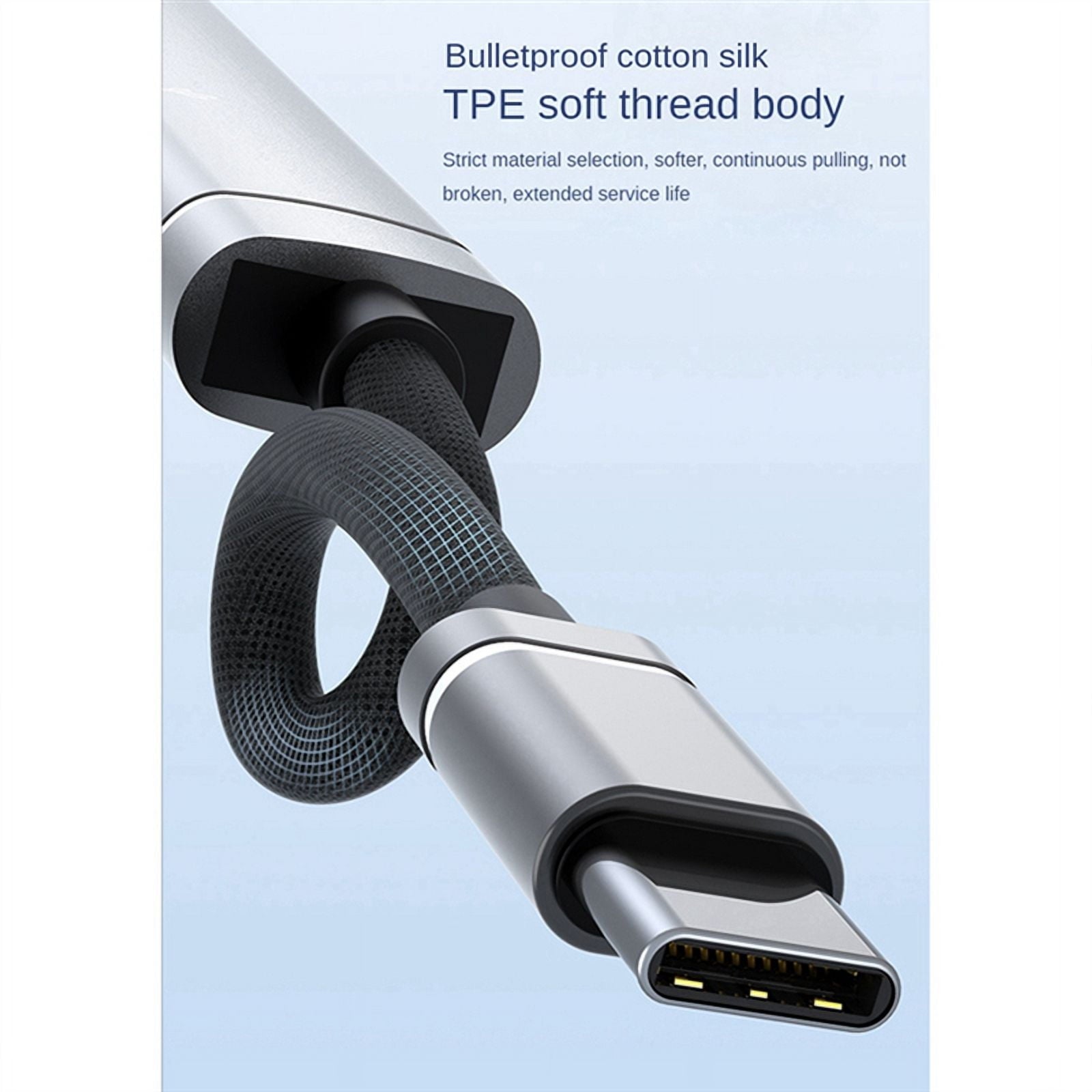 For Android Mobile Phone Computer Tablet Portable PD Charging Hub Type-C USB C Expansion Dock,Silver,1 x Docking Station,Silver