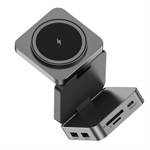 10 in 1 Docking Station Aluminum Alloy Magnetic Suction Charging Hub
