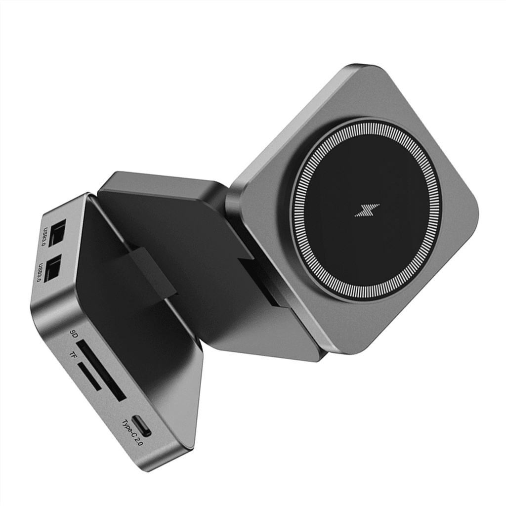 10 in 1 Docking Station Aluminum Alloy Magnetic Suction Charging Hub