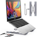 Laptop Docking Station Stand,  Dock Tablet Stand, 8 in 1  Hub with 4K  Plug and Play