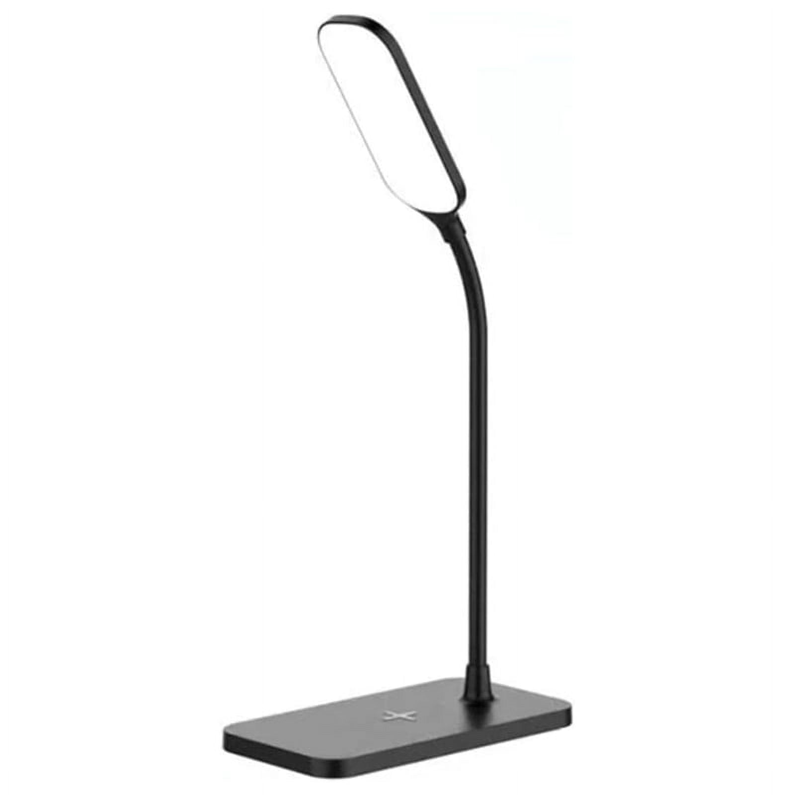 15W LED Desk Lamp Wireless Charging Desk Lamp Adjustable Light Eye Protection Desk Lamp Flexible Touch Activated Black