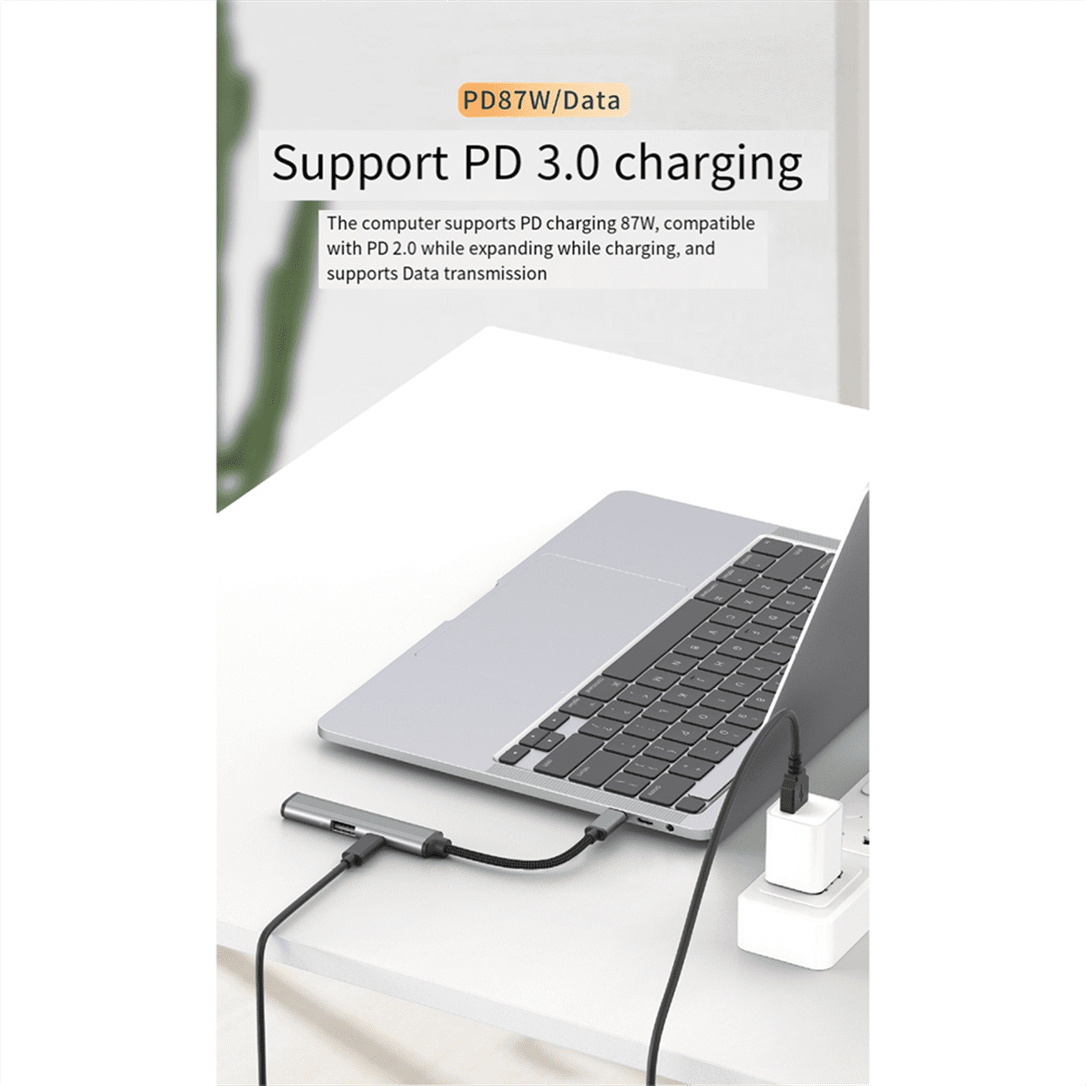 USB C Laptop Docking Station, Type C Hub, with USB2.0,PD 87W,Audio 3.5mm Multi-Port Adapter for Laptops,Phones