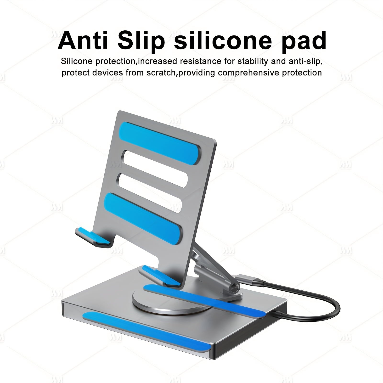 iPad &amp; Phone Rotating Stand Docking Station | 4K 60Hz, Gigabit Ethernet, USB Hub | Multi-Screen Office for iPad Pro/Phone