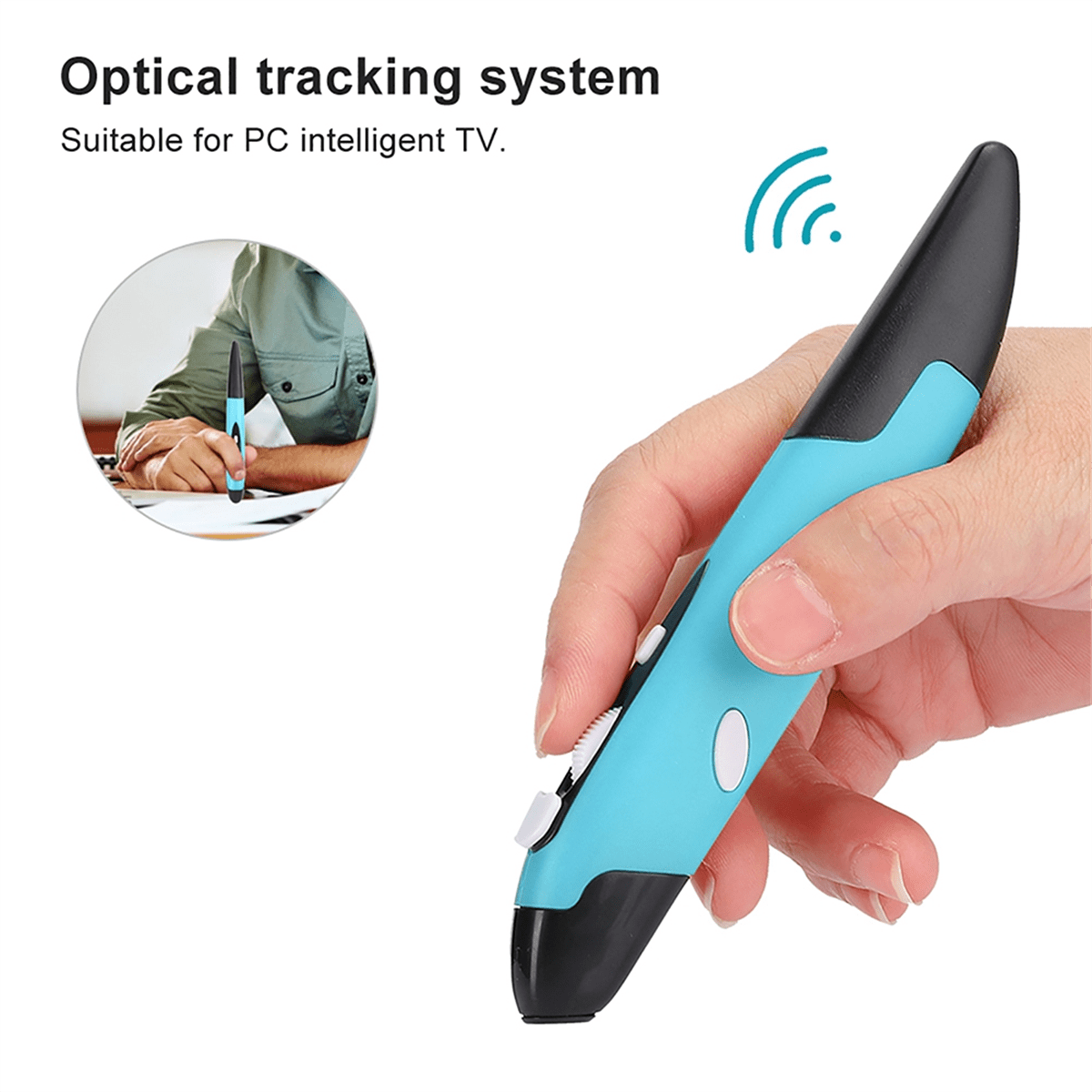 Ergonomic Mouse Mouse Pen Type Mouse USB Computer PC Parts Wireless 2.4G Mouse Pen Type Innovative Vertical Red