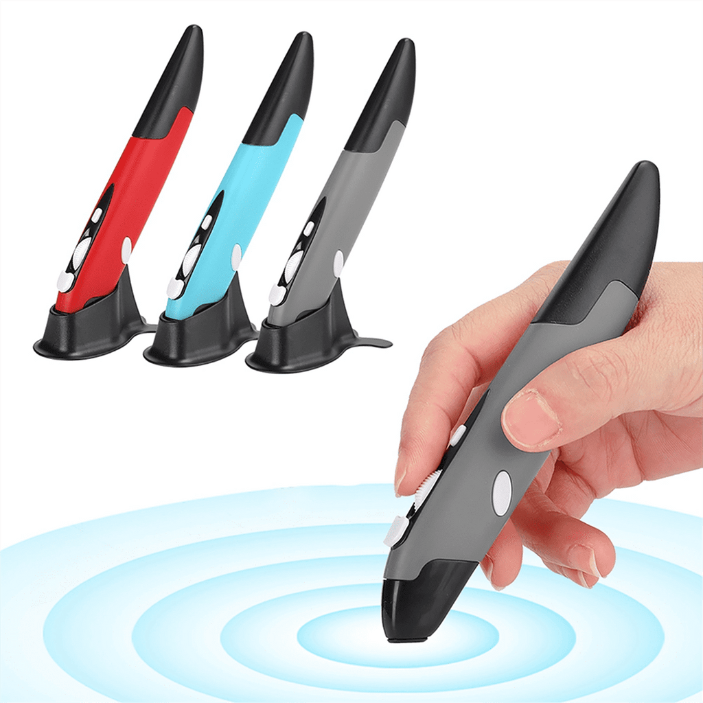 Ergonomic Mouse Mouse Pen Type Mouse USB Computer PC Parts Wireless 2.4G Mouse Pen Type Innovative Vertical Red