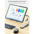 USB Docking Station 8-In-1 Hub With PD100W,SD/TF,Audio3.5, For Laptops, Tablets And Phones