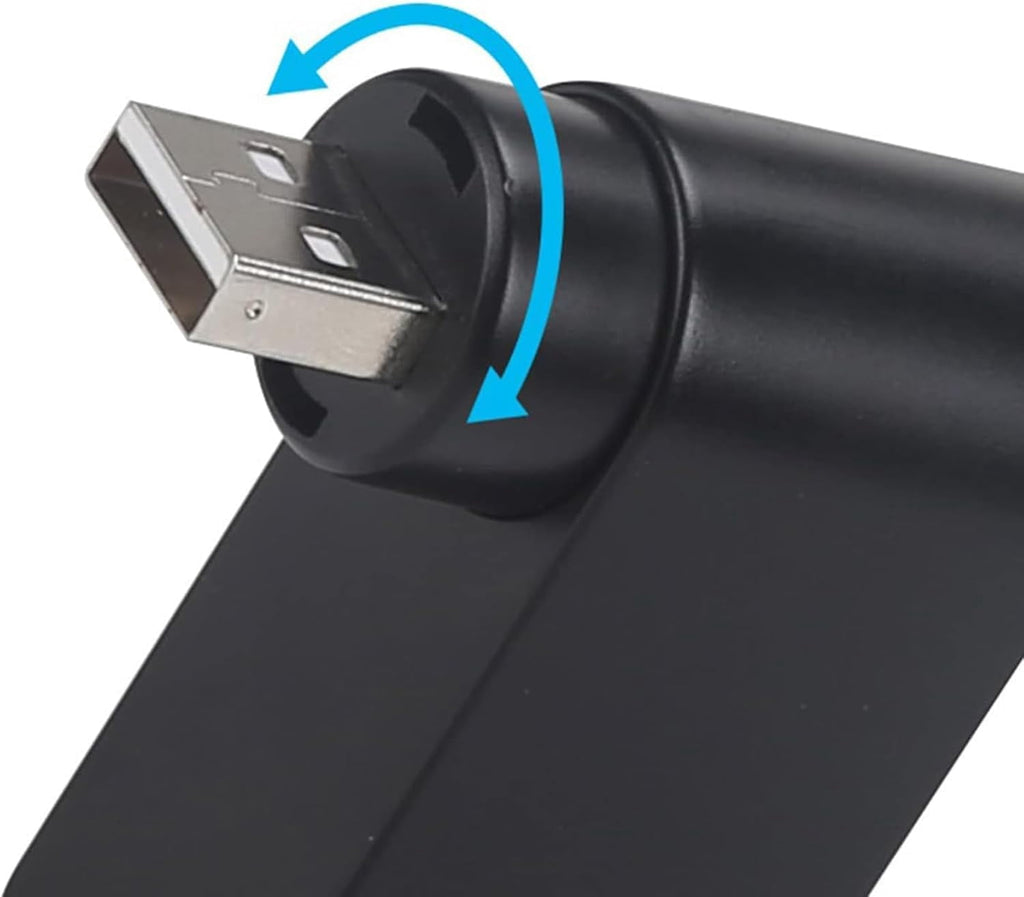 4 in 1 Rotatable USB Hub, 4 in 1 USB 2.0 Hub Docking Station, 1 Usb2.0 480Mbps Rotatable Splitter Card Fast Reader, for Laptop Notebook USB Hub Adapter Computer Accessories and Peripherals