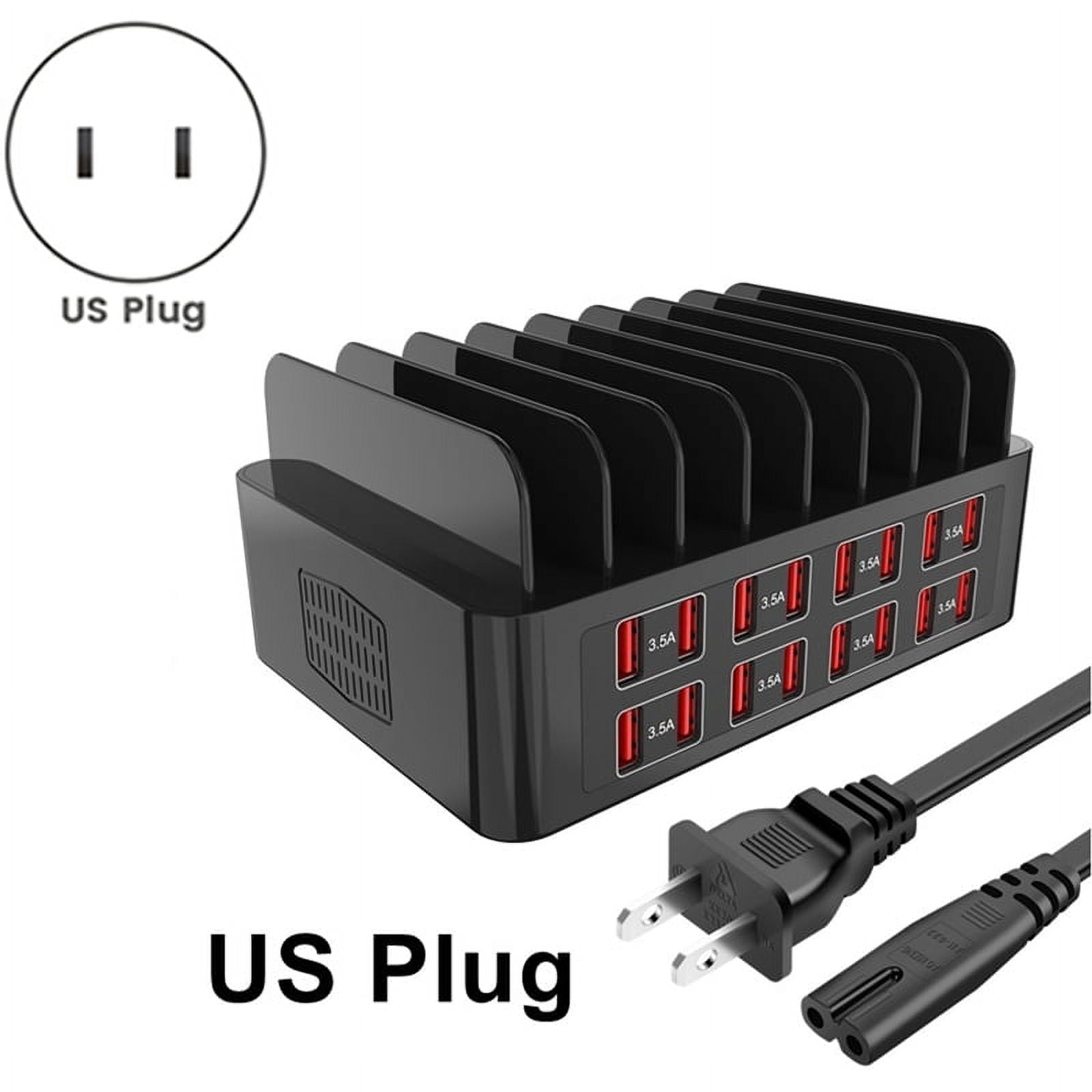 150W 16-Port Universal USB Charger Multi-Device Charging Station with Tablet Stand for 15/14/13 Pro Max S24 US PLUG