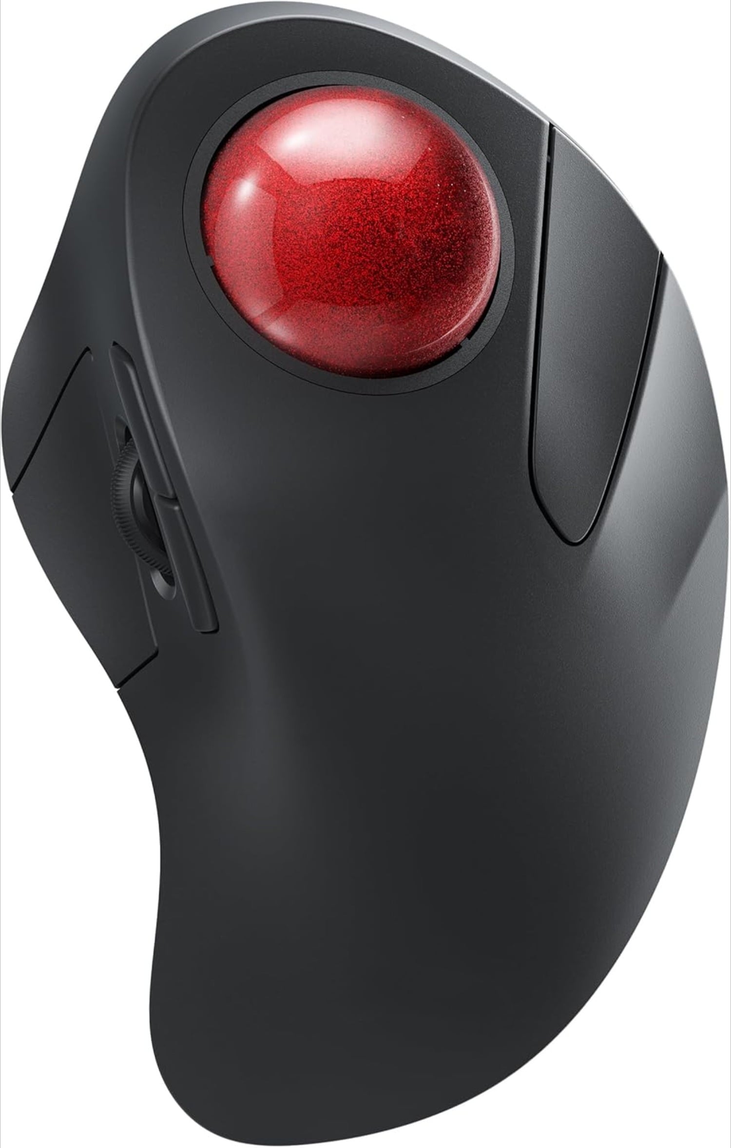 Wireless Ergonomic Trackball Mouse, Rechargeable, Bluetooth Rollerball Mouse, 44mm Index Finger Trackball, 5 Adjustable DPI