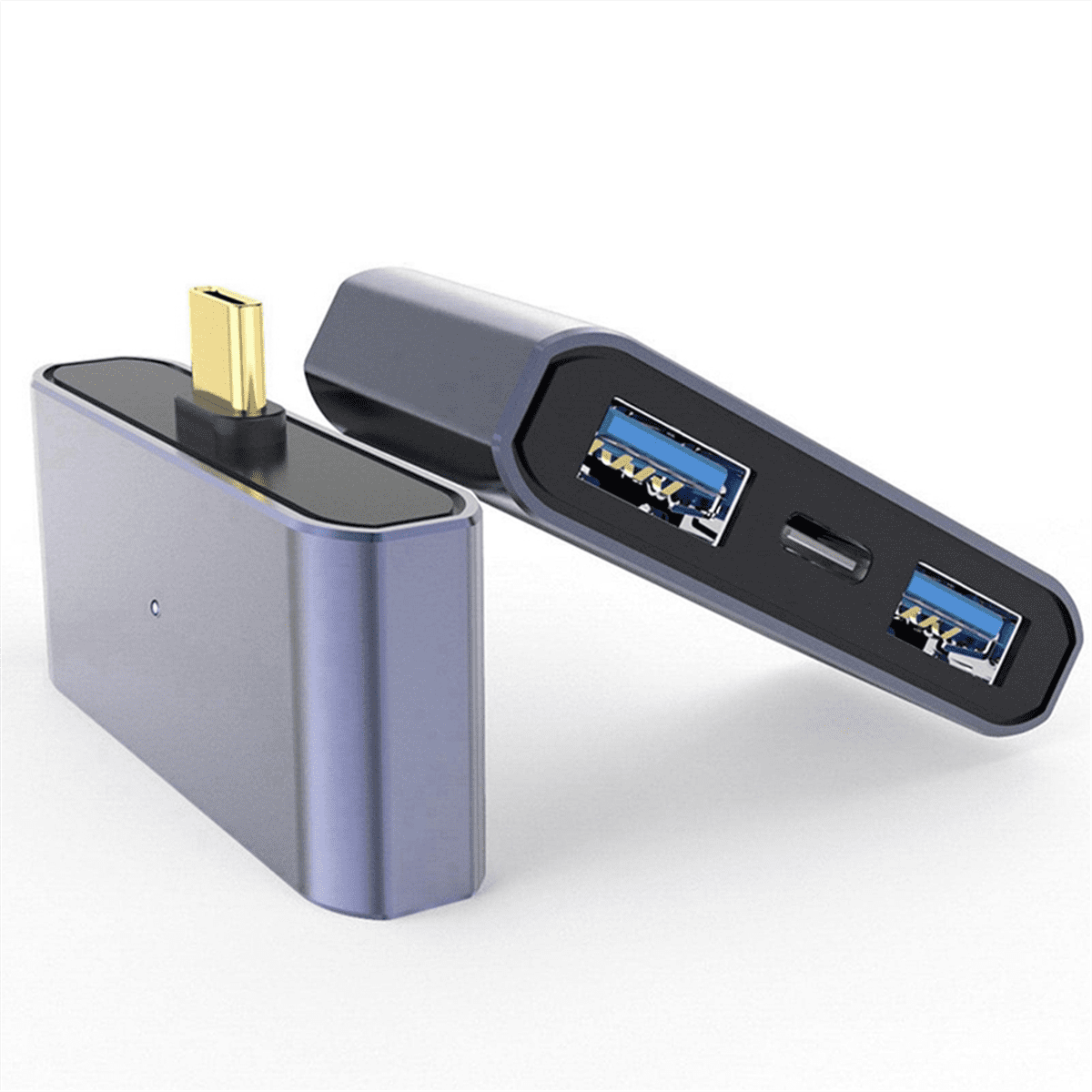 Type C Laptop Docking Station Multiport USB Adapter Dongle for Fast Data Transmission, and Portable