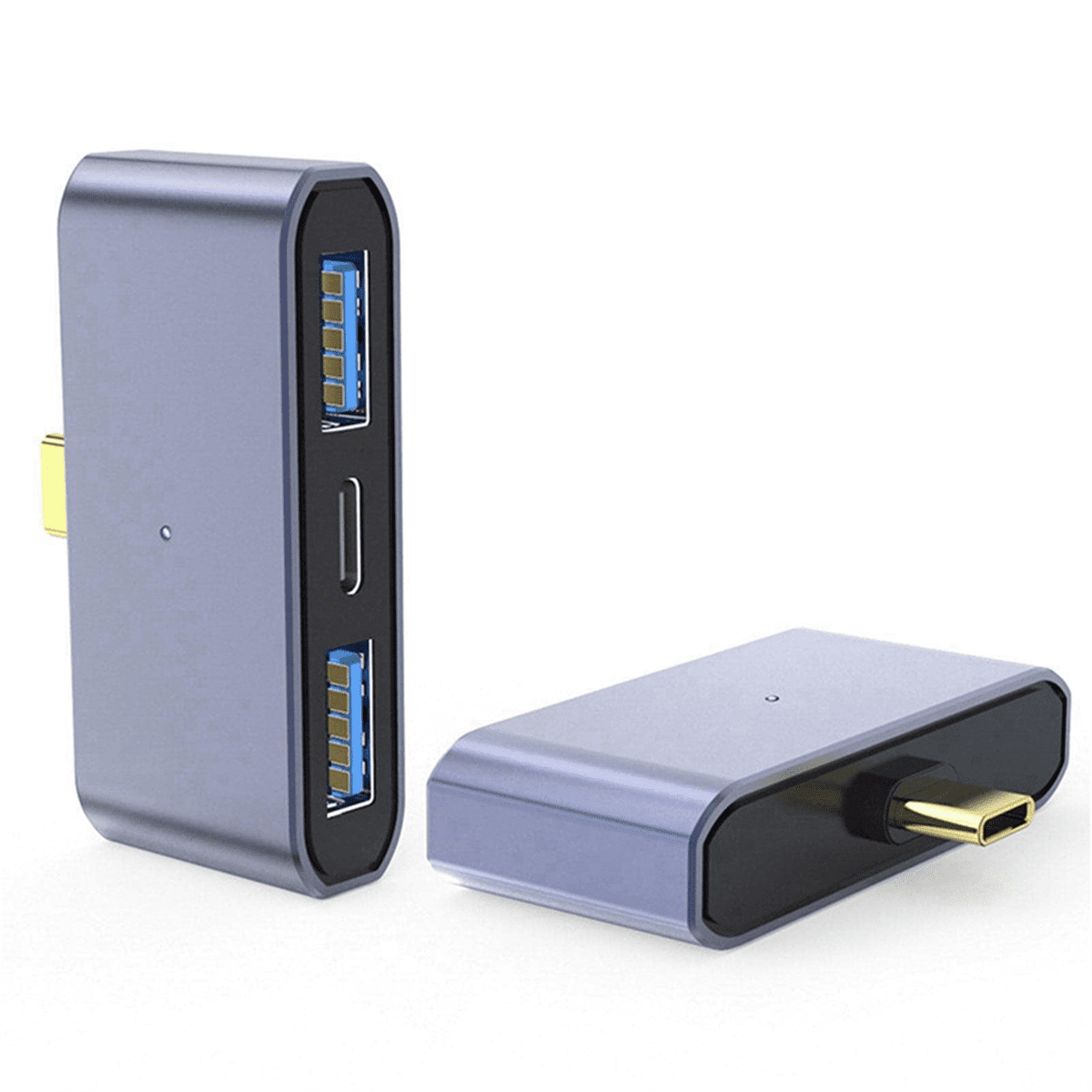 Type C Laptop Docking Station Multiport USB Adapter Dongle for Fast Data Transmission, and Portable