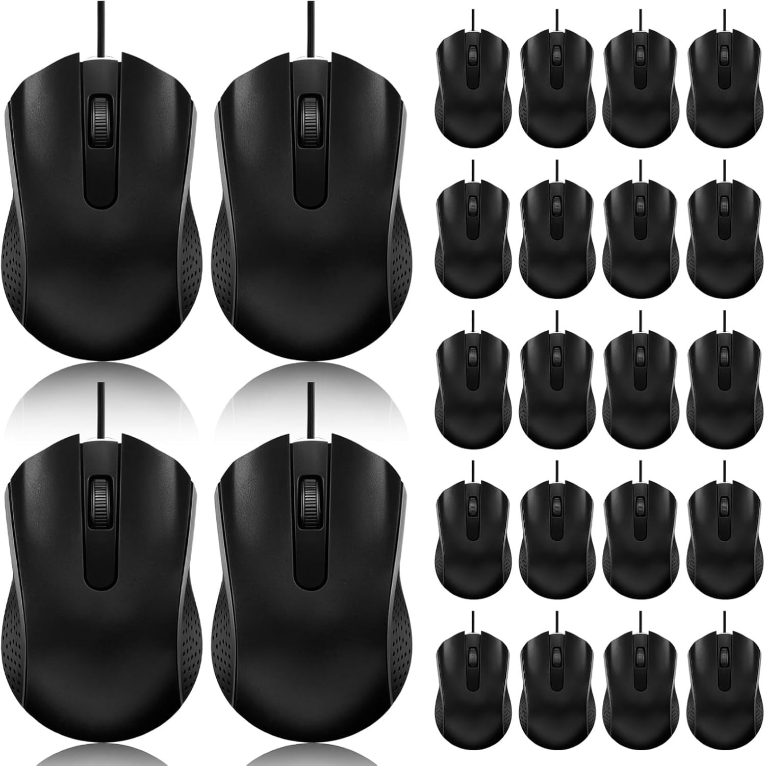 36 Pack Wired Mouse Bulk Computer Mouse Wired with Ergonomic Design Computer Mice Plug and Play USB