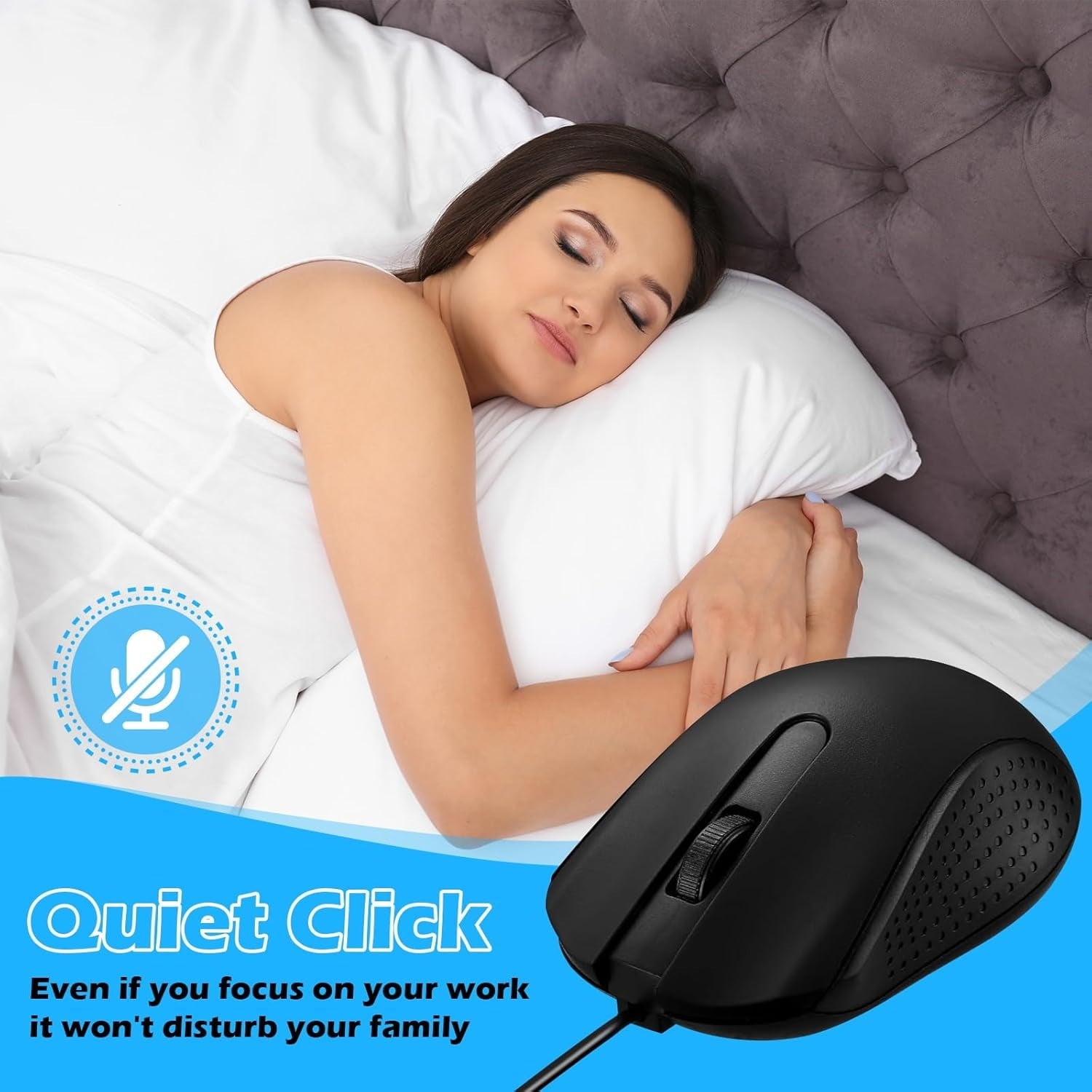 36 Pack Wired Mouse Bulk Computer Mouse Wired with Ergonomic Design Computer Mice Plug and Play USB