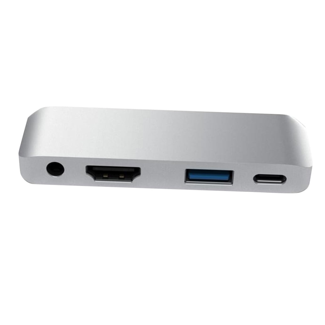Laptop Docking Station USB Adapter 9.5x3cm Silver