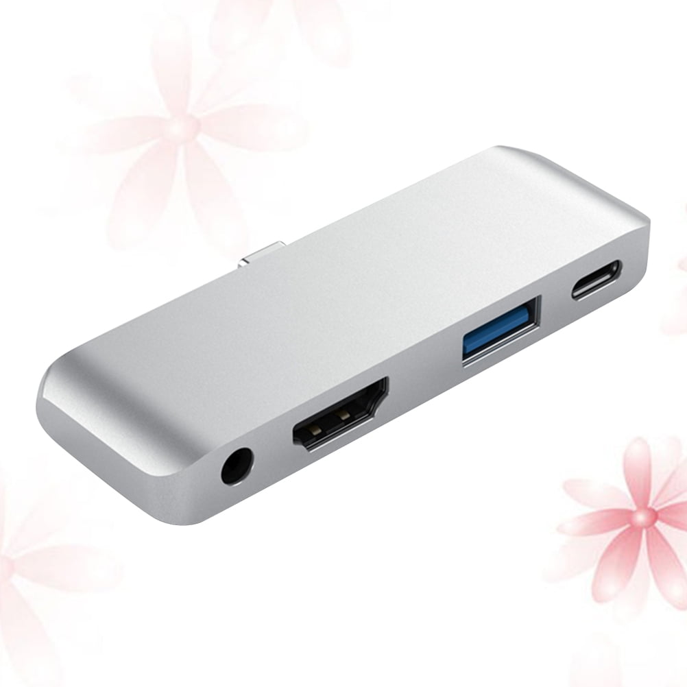 Laptop Docking Station USB Adapter 9.5x3cm Silver
