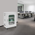 1 PCS 46*27*61cm/18*10.6*24in 300W Mobile Charging Cart, 30-Device Charging Station, Mobile Charging Cabinet(White)