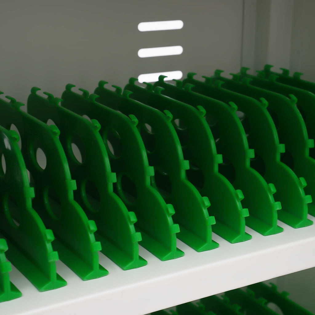 1 PCS 46*27*61cm/18*10.6*24in 300W Mobile Charging Cart, 30-Device Charging Station, Mobile Charging Cabinet(White)