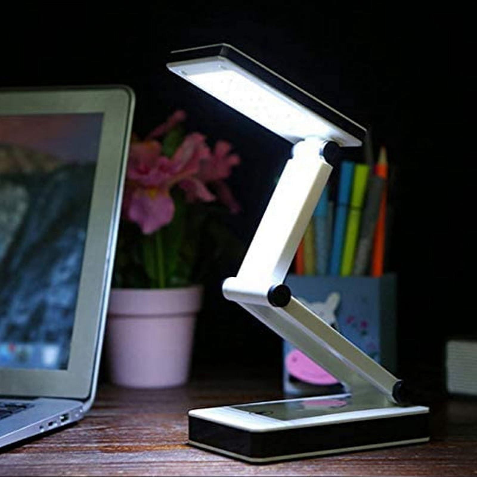 Super Bright COB LED Portable Desk Lamp Foldable Sensitive Control Battery and USB Powered (No Battery)