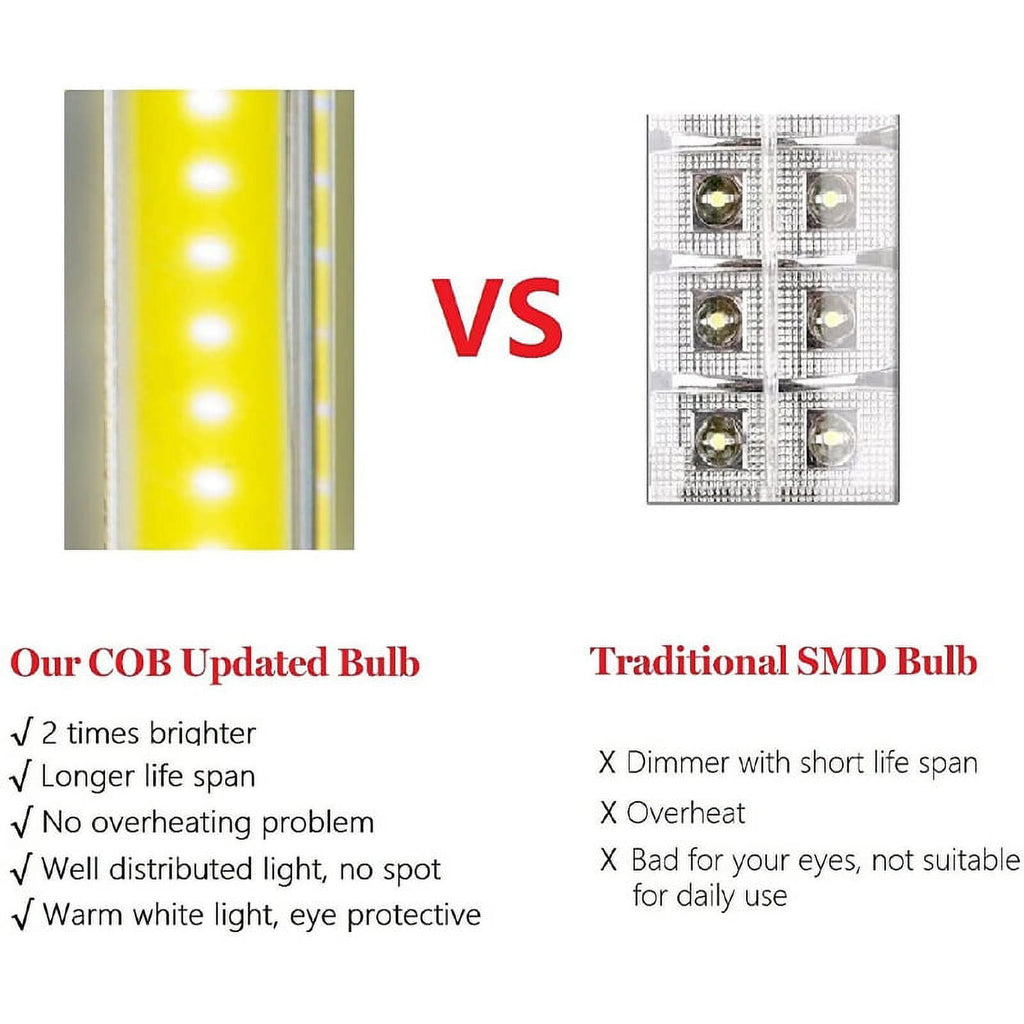 Super Bright COB LED Portable Desk Lamp Foldable Sensitive Control Battery and USB Powered (No Battery)