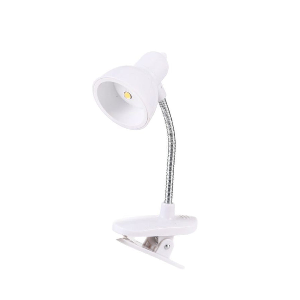 Adjustable Clamp On Desk Lamp Tiny LED Table Lamp with 360 Degree Rotating Neck For Bedroom Dorm Travel Camping