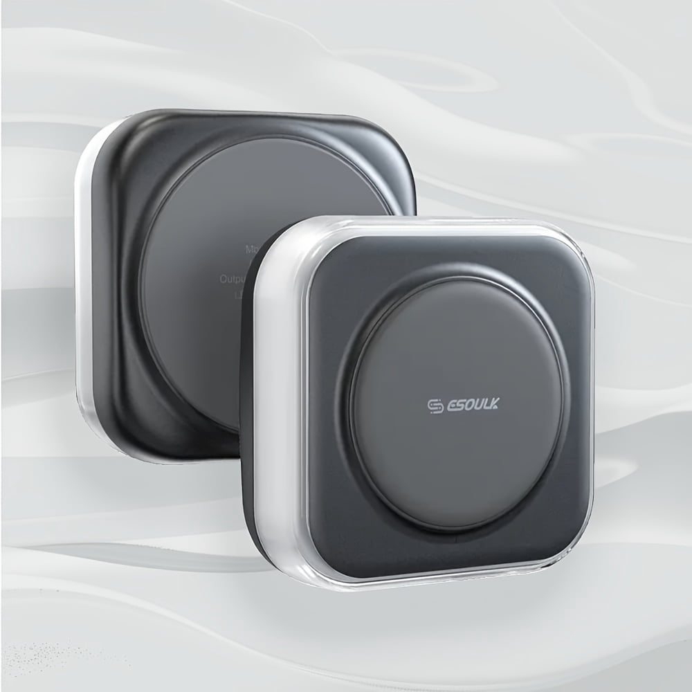 Multifunctional 15W Wireless Charger, 3-Level Night Light &amp; Sleep Friendly, Black White All-in-One Charging Station for Bedside