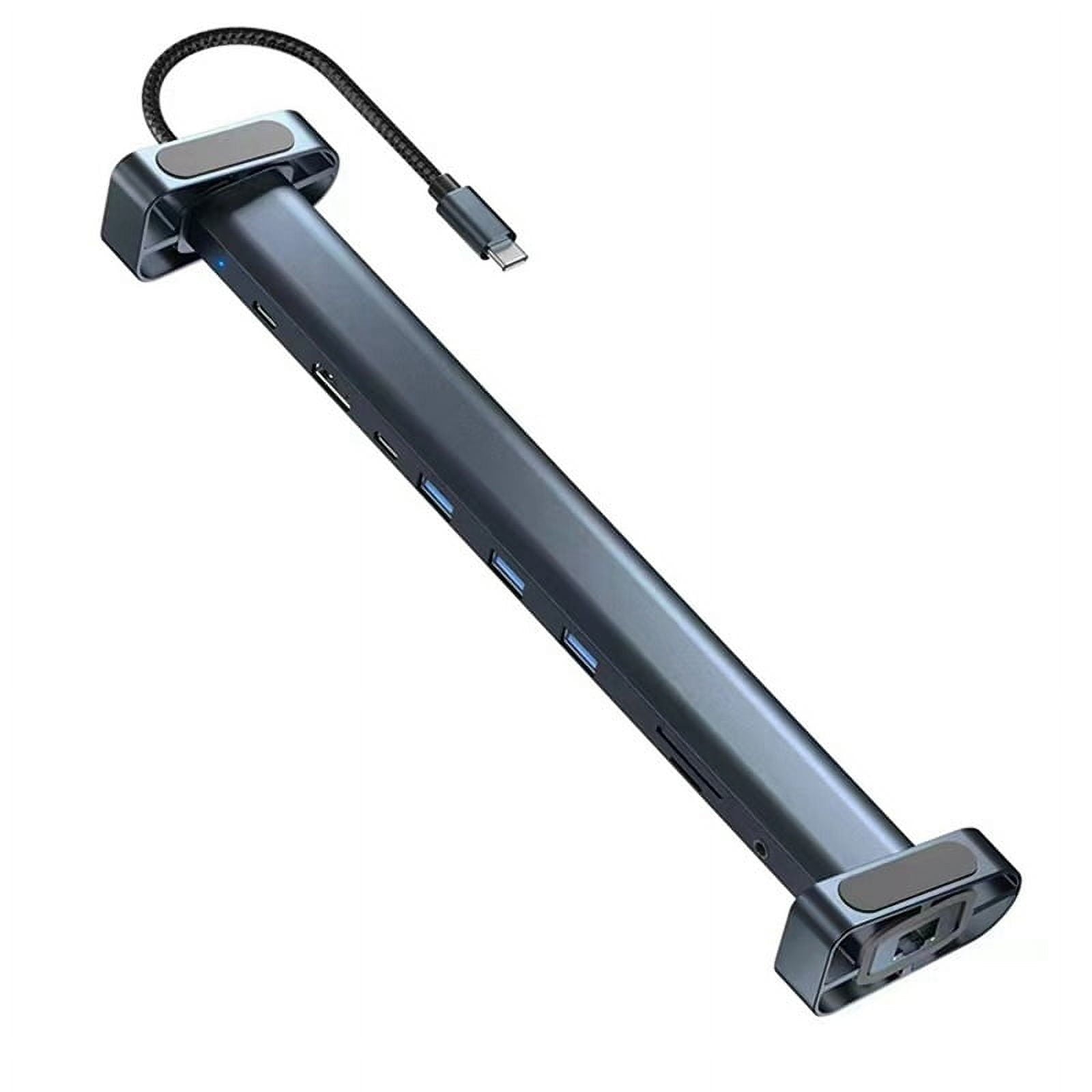 10-In-1 USB C Hub Multi-Port Splitter Adapter TYPE-C to 3.0USB PD100W Docking Station Laptop Stand