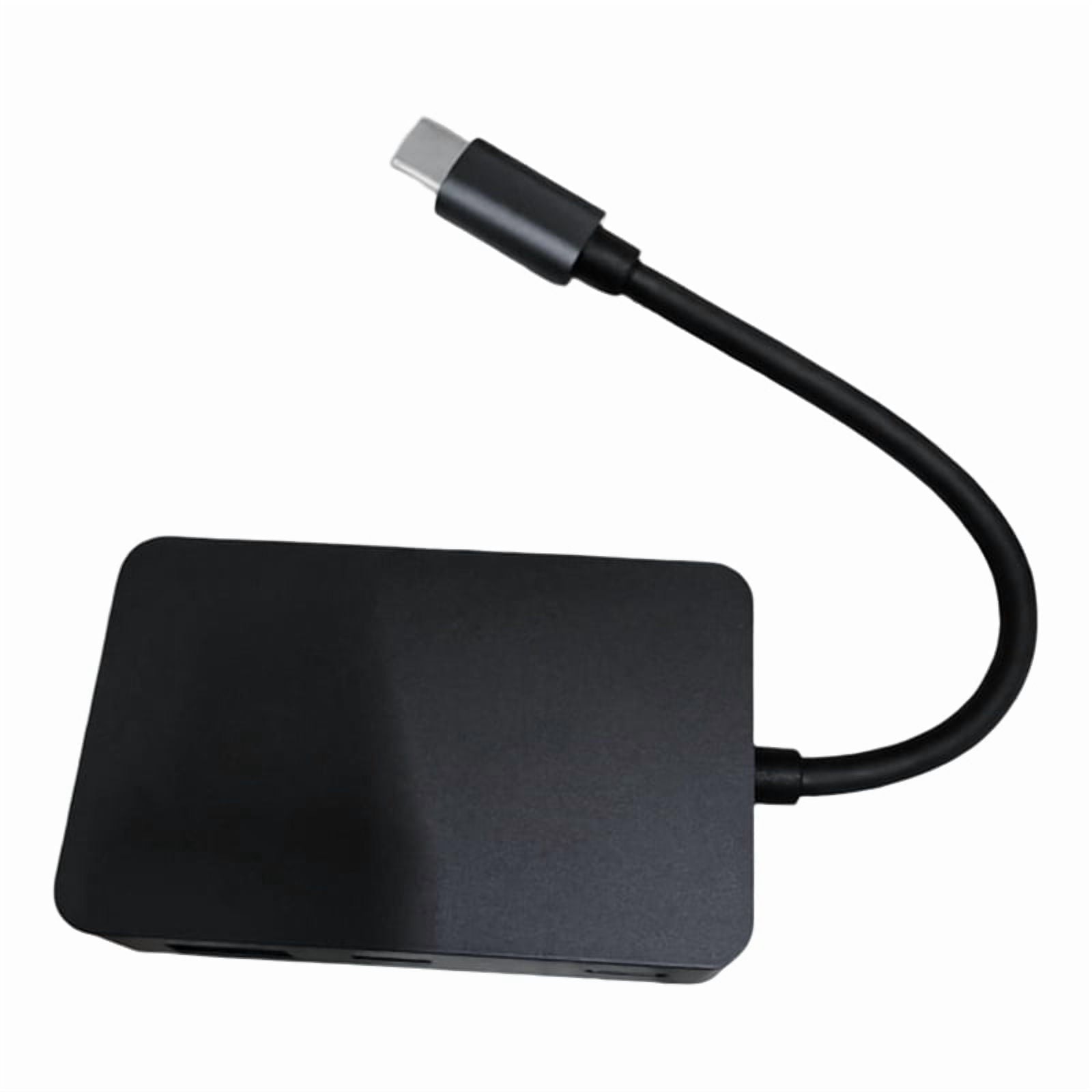 7 in 1 Docking Station Type-C USB Hub to HDTV 4K Adapter with 3 USB Ports for Laptop Home Office Entertainment