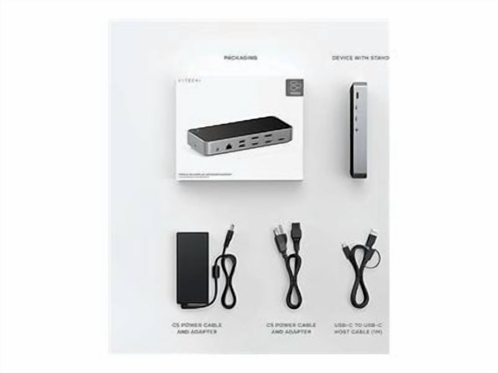 SATECHI Triple 4K Docking Station, USB C Docking Station 13-in-1, with 100W PD, 2 DisplayPort, 3 HDMI, 4 USB-C, USB-A, Gigabit Ethernet, and Audio Jack - for MacBook and Windows