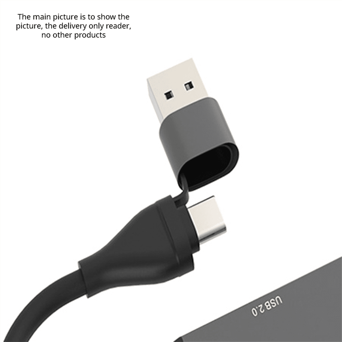 USB C Hub Multifunctional Docking Station Plug and Play Type C Docking Station USB3.0 Hub TF/SD Card Reader Silver