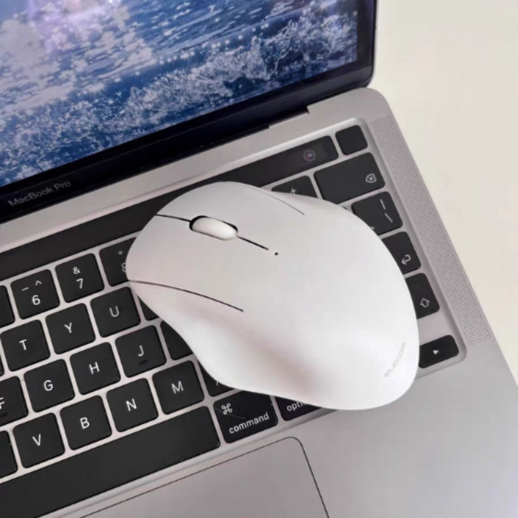 Shell Design Wireless Bluetooth Mouse, Ergonomic Dual Mode Silent Mouse for Laptop Office with Comfort Grip