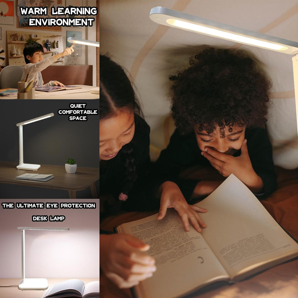 Desk Lamp Dimmable Desk Light eading Lamp 3 Lighting Modes, Eye Potection Accessoies, Study Desk Lamp Equipped  Chage Suitable fo  Office is fo  Giving
