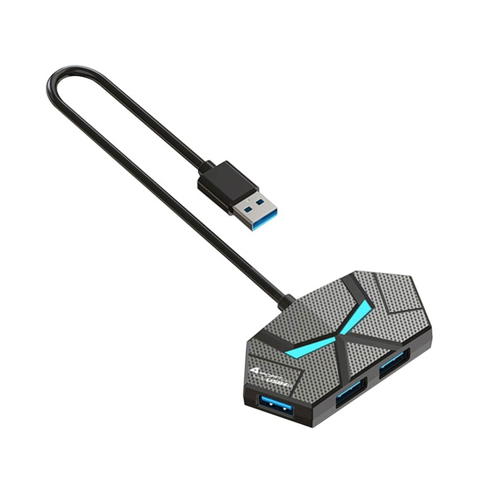 7 Ports USB 3.0 HUB Docking Station Splitter Adapter 5Gbps High Speed Transmission for Laptop Computer