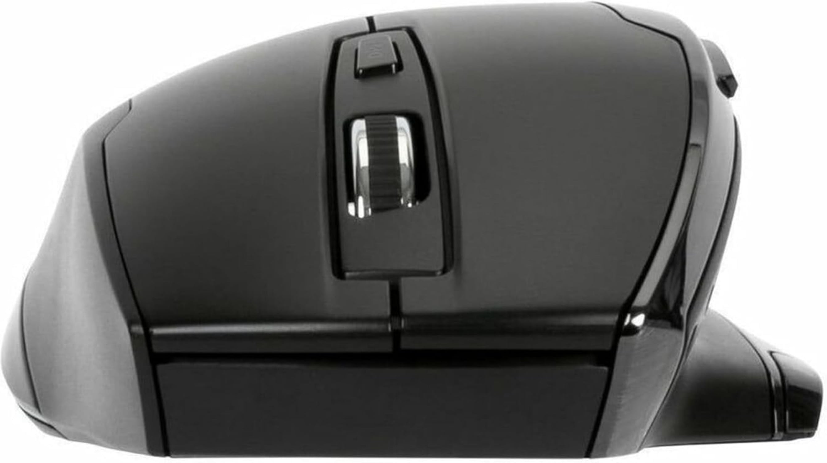 Wireless Ergonomic Mouse, 2.4GHz Connection with USB and Laser Precision, 7 Functional Buttons, Black