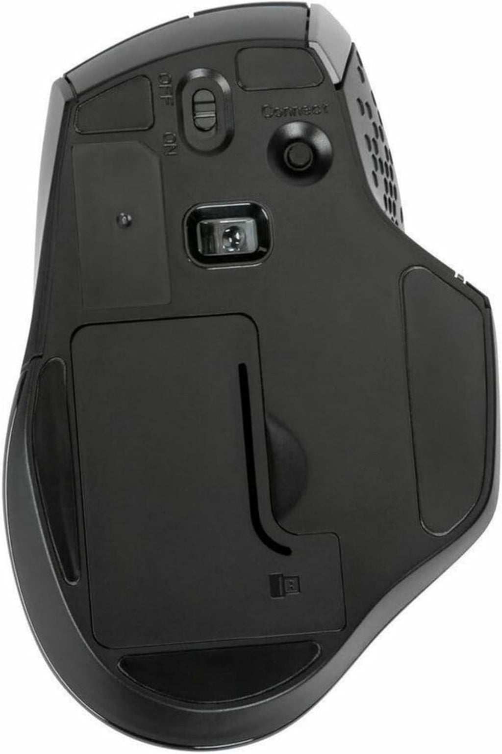 Wireless Ergonomic Mouse, 2.4GHz Connection with USB and Laser Precision, 7 Functional Buttons, Black