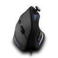 Wired Vertical Ergonomic Gaming Mouse with 5D Rocker, 10000 DPI, 11 Programmable Buttons &amp; RGB Lighting, USB Gaming Mouse for PC Laptop Computer