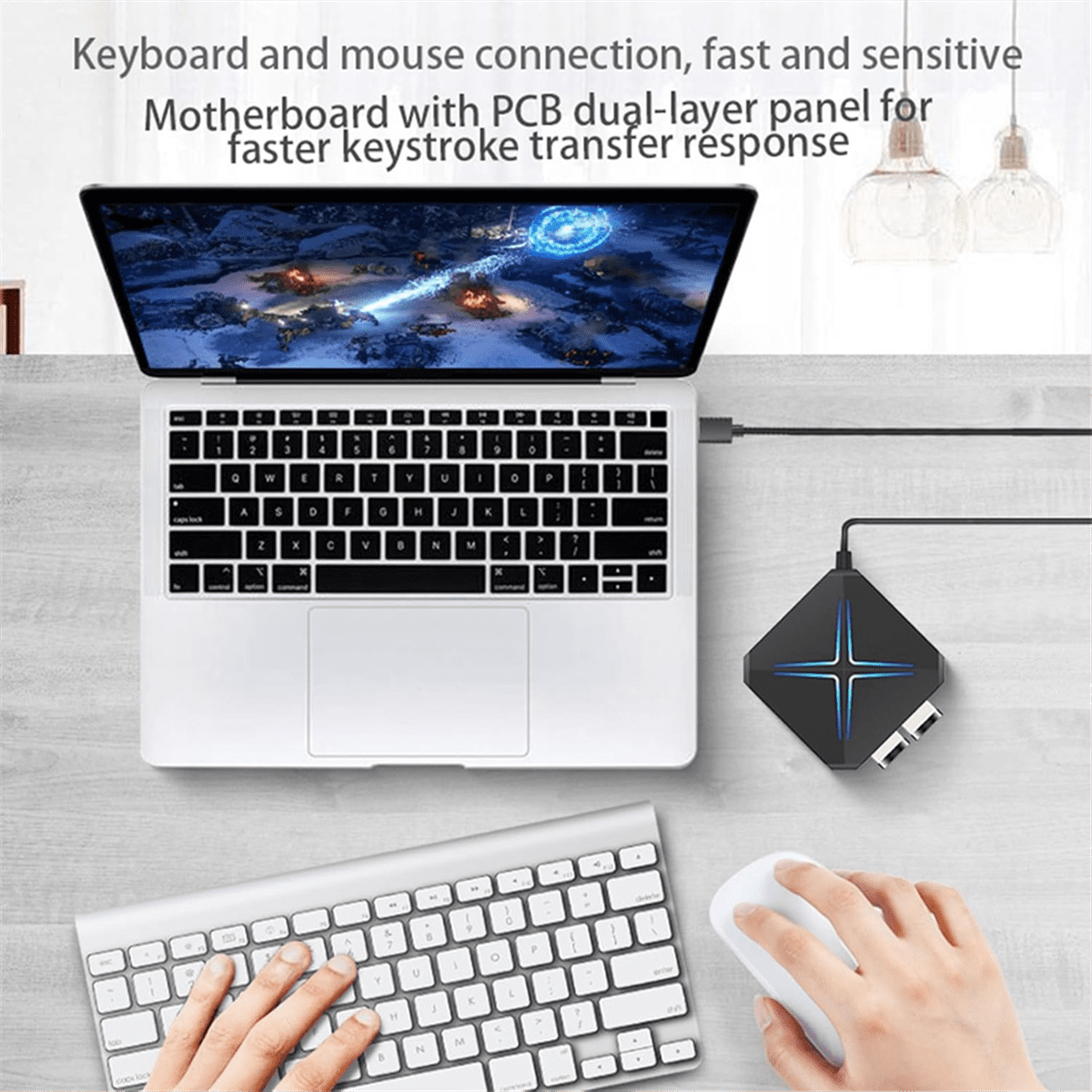 10-In-1 USB HUB Dock Station,USB Audio Adapter for PC , Laptops, Desktops, Stereo Sound Card with 3.5mm Interface plastic Black,1 * USB HUB Dock Station